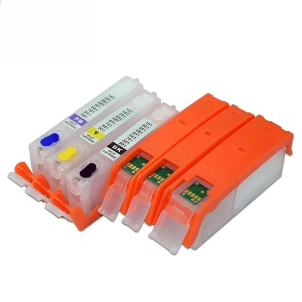 Cartucho de tinta recargable PGI 580 581 con Chip permanente para impresora Canon PIXMA Ts705 TR7550 TR8550 TS6150 TS8150 TS9150 TS9155 - imagen 2