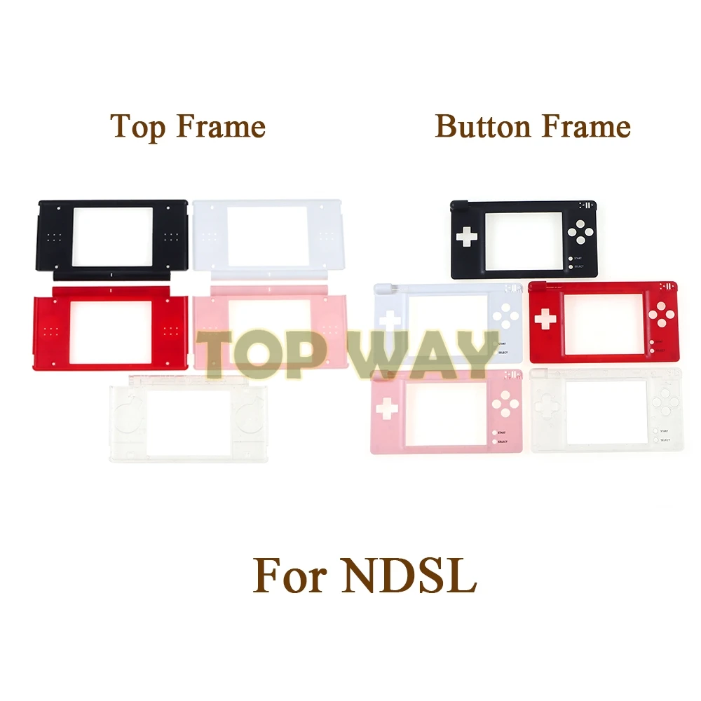 20 piezas cubierta de plástico botón superior marco de pantalla LCD inferior para consola NDSL Game DS Lite carcasa de pantalla - imagen 2