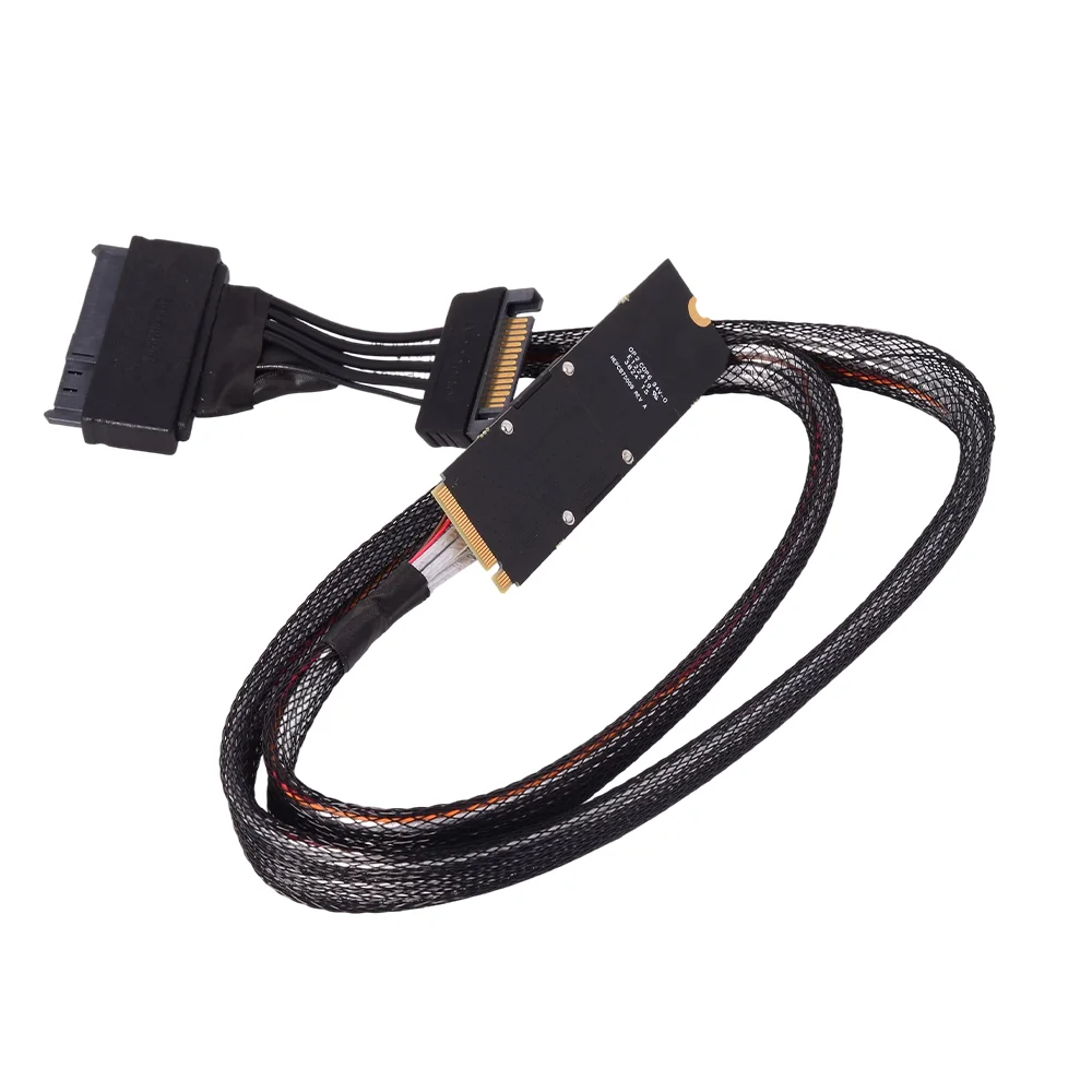 Cable adaptador M.2 a U2 NVME SSD U.2 a 8639 P5800X para Intel P4510 4500 PCI-E 4,0 55CM 80CM solo admite disco duro Intel U2 - imagen 4