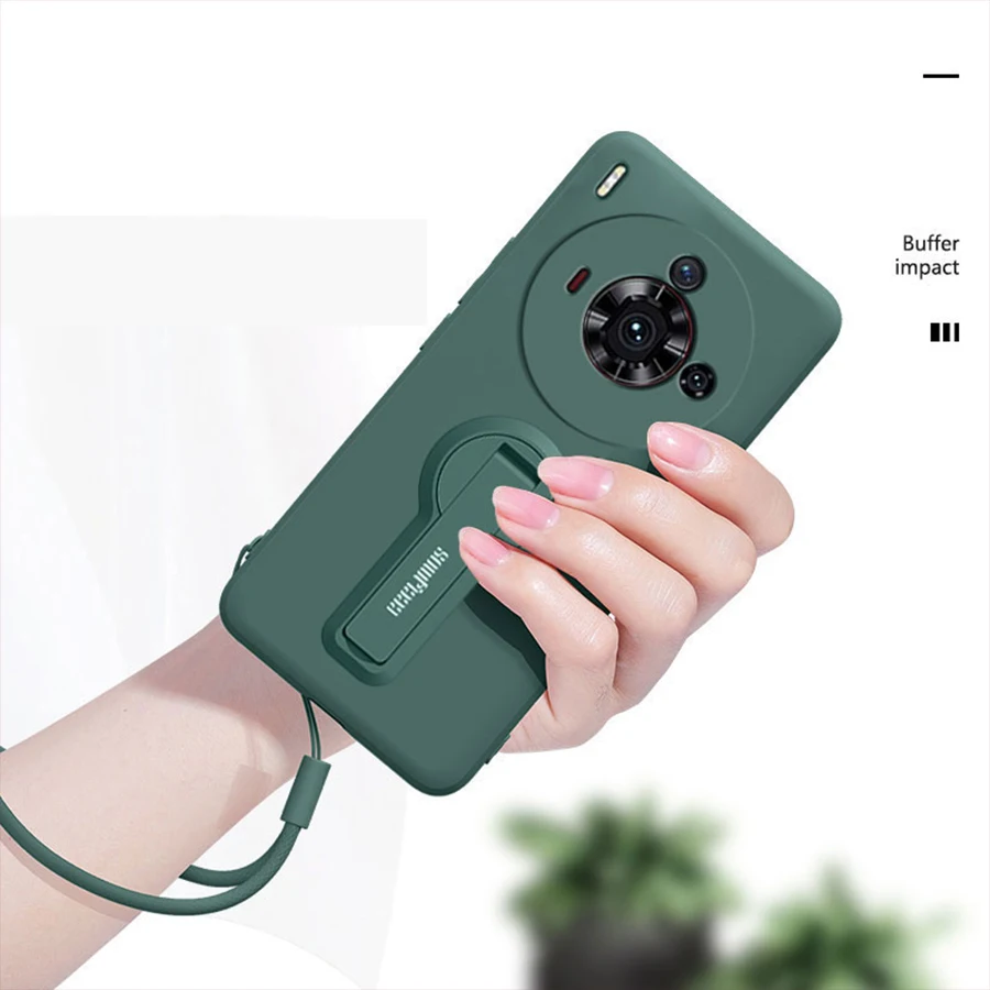 Funda de teléfono para ZTE Nubia Z60 S PRO Z60SPro, funda de silicona a prueba de golpes, funda suave con soporte, película protectora de pantalla - imagen 3