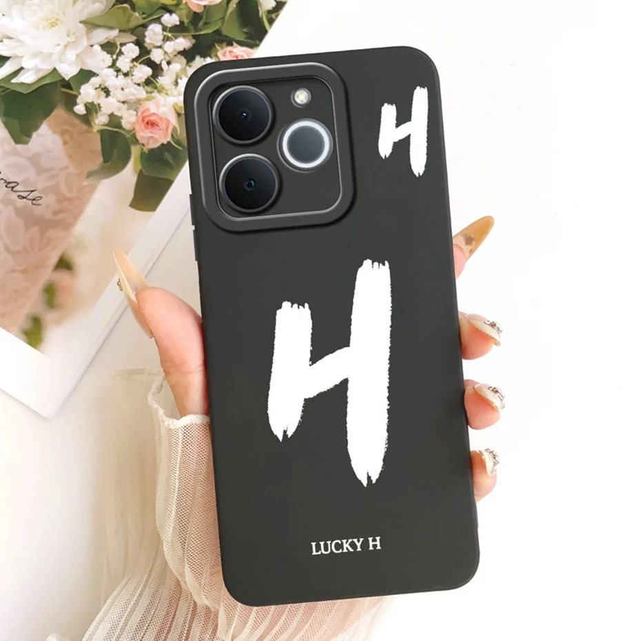 Nueva funda de teléfono con letras a la moda para Realme Note 70 70T, fundas de silicona suave a prueba de golpes para Realme Note70 Note70T, fundas para parachoques - imagen 2