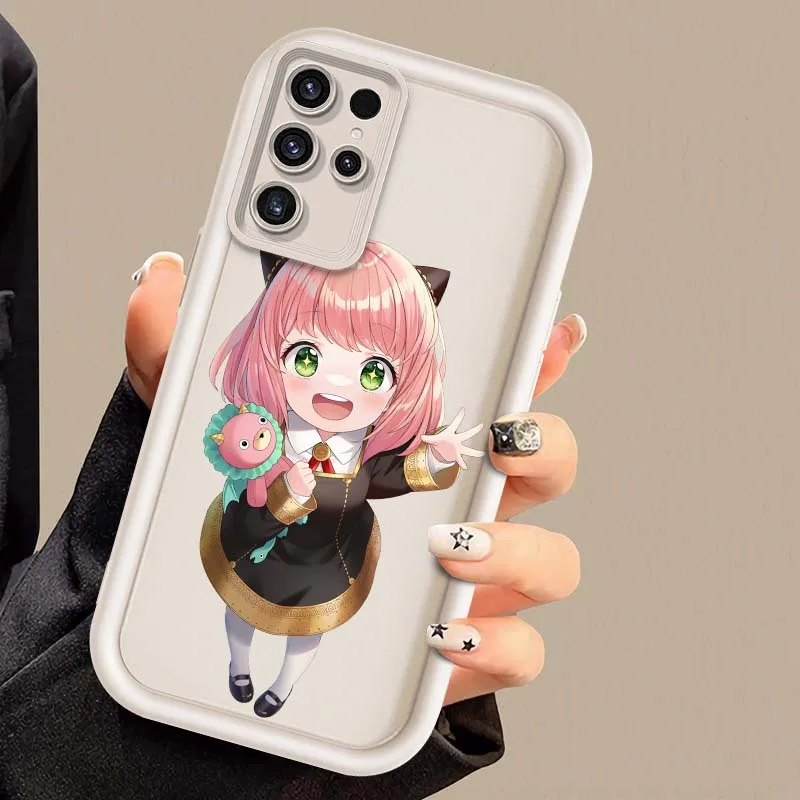 Funda para Teléfono con Diseño de Anime Girl Anya para Samsung Galaxy S25 S24 S23 S22 S21 S20 Ultra Plus FE 5G Eye Ladder - imagen 3