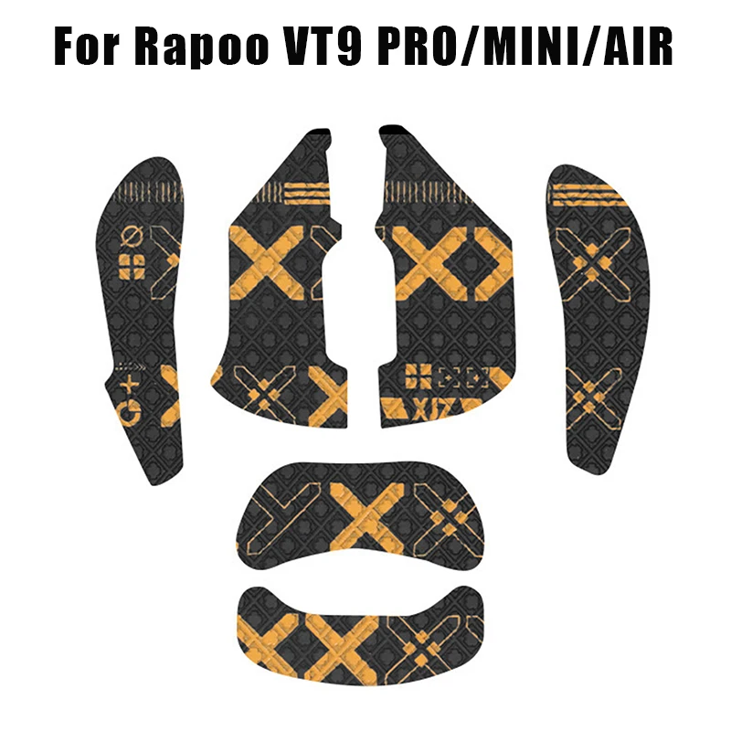 Cinta adhesiva de agarre de ratón para Rapoo VT9 PRO MINI AIR, antideslizante, succiona el sudor, negro, accesorios de Gaming e-sports, pegatina antideslizante - imagen 5