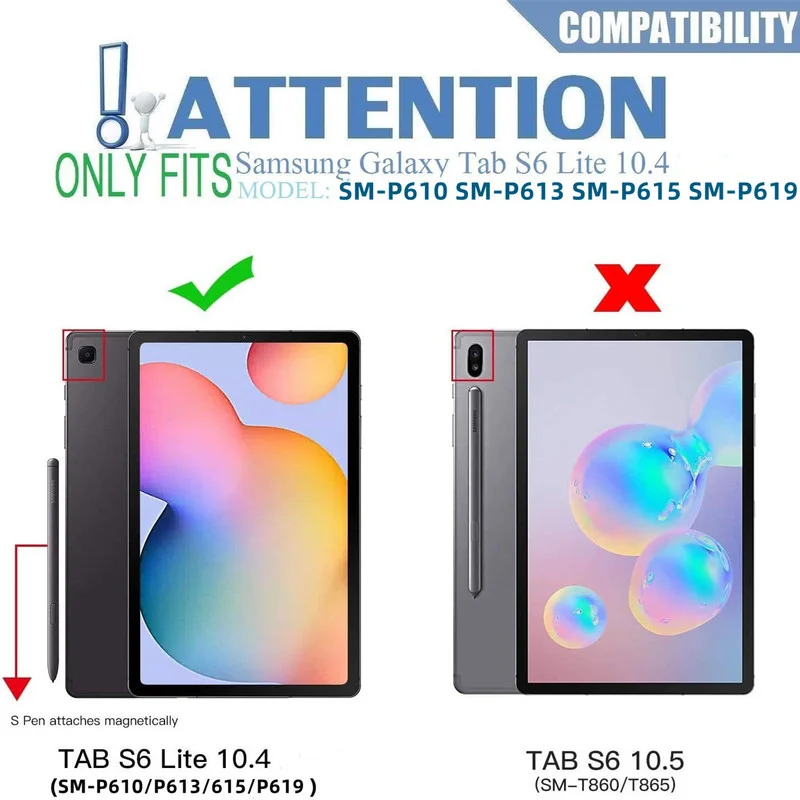 Protector de pantalla de vidrio templado para Samsung Galaxy Tab S6 Lite 10,4 2020 2022 SM-P610/P615 SM-P613/P619 película protectora para tableta - imagen 3