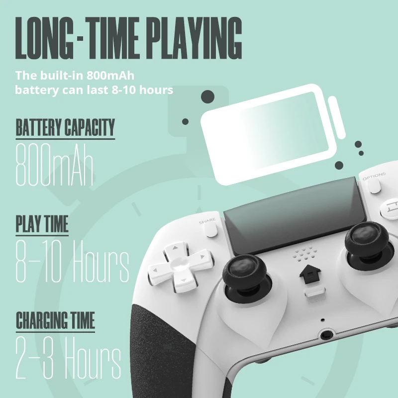 Controlador inalámbrico DATA FROG para PS4 / PS4 Pro / PS4 Slim Gamepad para joystick de PC - imagen 5