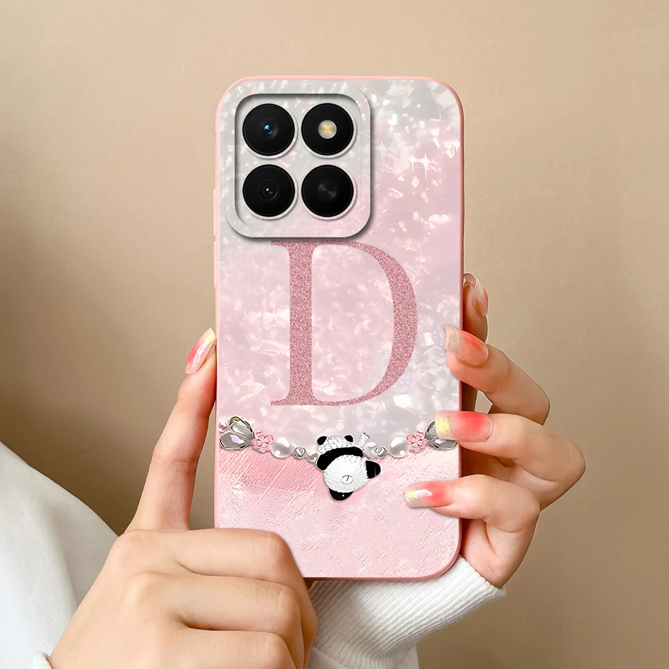 Funda para Honor X8C 4G textura ondulada letras protección completa carcasa de teléfono de silicona suave para Honor X8 C HonorX8C funda trasera regalo - imagen 4