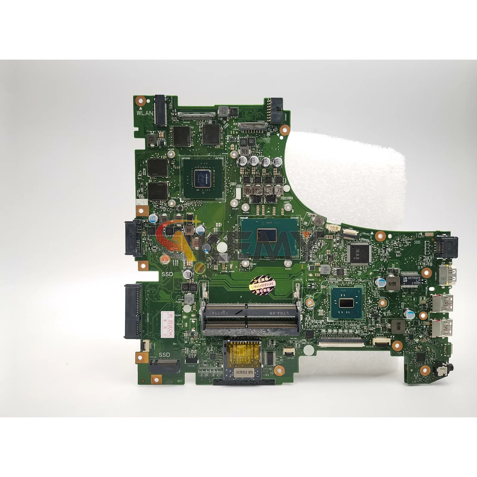 Placa base para ordenador portátil GL553VD para ASUS ROG ZX53VW FX53VW GL553V FZ53V GL553VD ZX63V ZX53V GL553VE con prueba de CPU I5 I7 OK - imagen 3