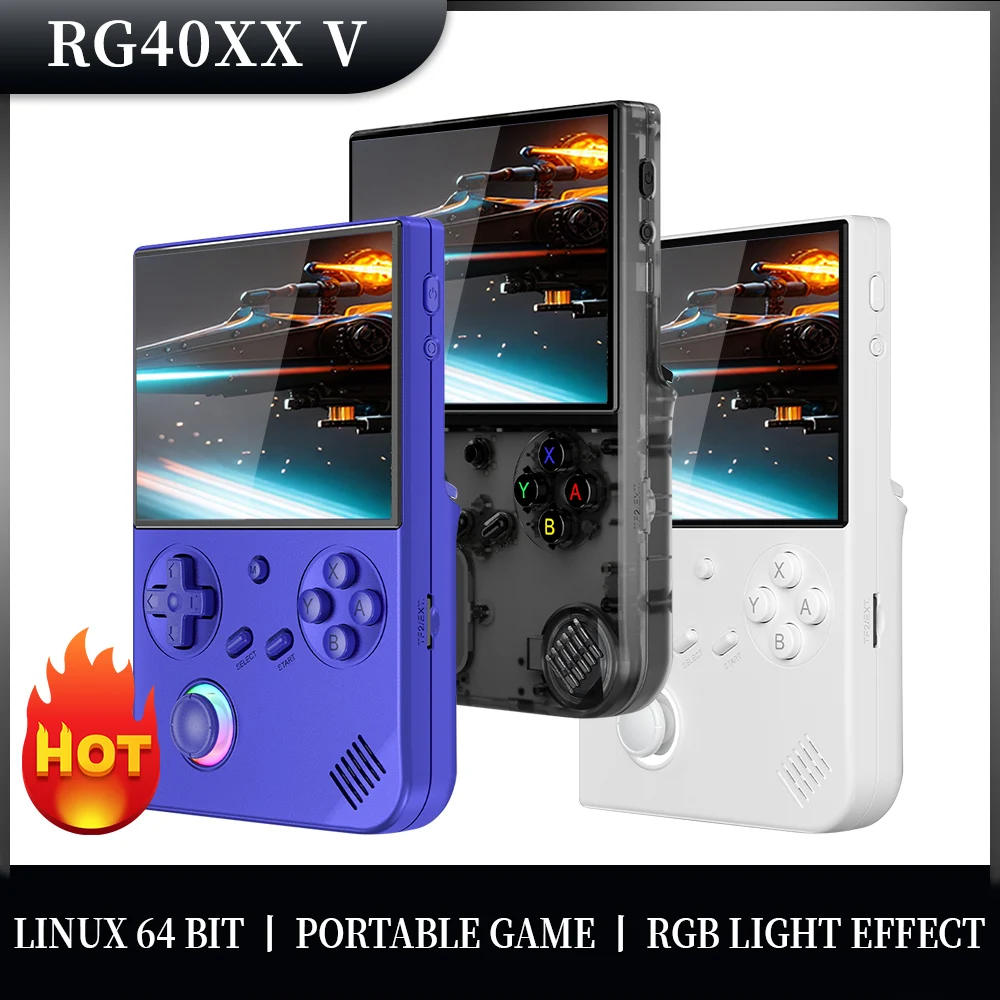 Anbernic RG 40XXV consola de juegos portátil retro Linux de 64 bits pantalla IPS 4,0 compatible con salida HD Bluetooth 5g batería de 3200mah