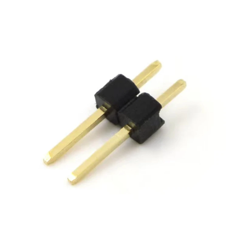 Cabezal de Pin de doble fila, conector de placa PCB separadora, 10 piezas, 1,0mm, 1,27mm, 2,0mm, 2,54mm, 1/2mm, P, 1x2/2P, 4P, 6-40p - imagen 2