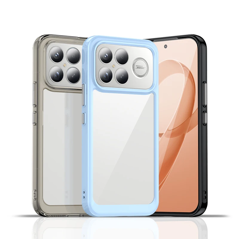 Para Xiaomi POCO F8 Ultra funda de lujo de silicona transparente PC TPU funda protectora POCO F8 Ultra funda a prueba de golpes POCO F8 Ultra - imagen 5