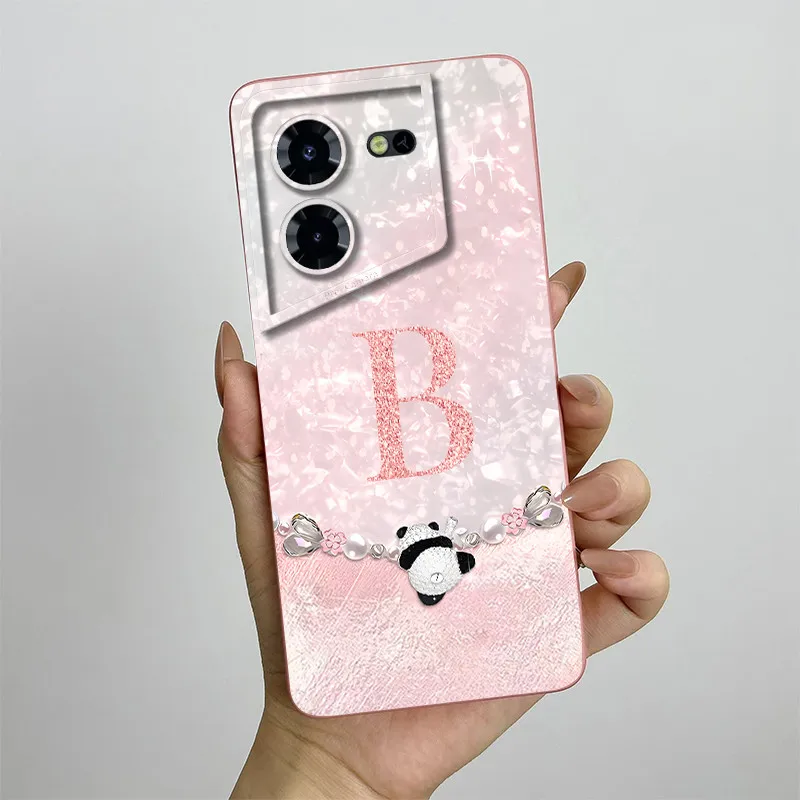 Para Tecno Pova 5 Pro funda Tecno Pova 5 Pro 5G LH8n funda de teléfono letras de moda paquete completo mate anticaída cubierta protectora suave - imagen 2