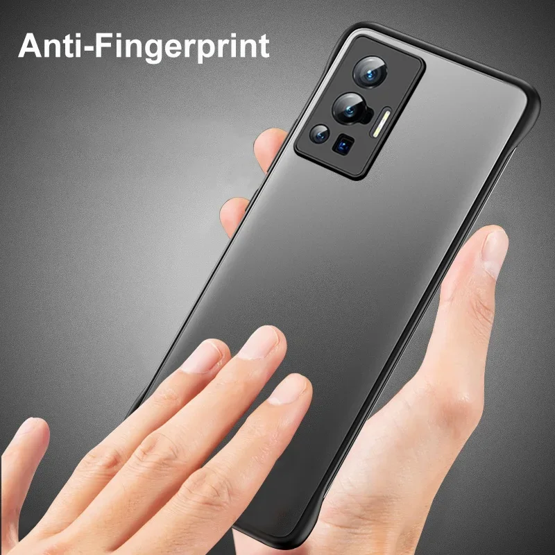 Funda de teléfono con anillo sin marco para Vivo X80 X60 X70 Pro Plus X Note mate PC Hard Back Cover, funda delgada para Vivo iQOO 7 8 9 10 Pro Z5 - imagen 5