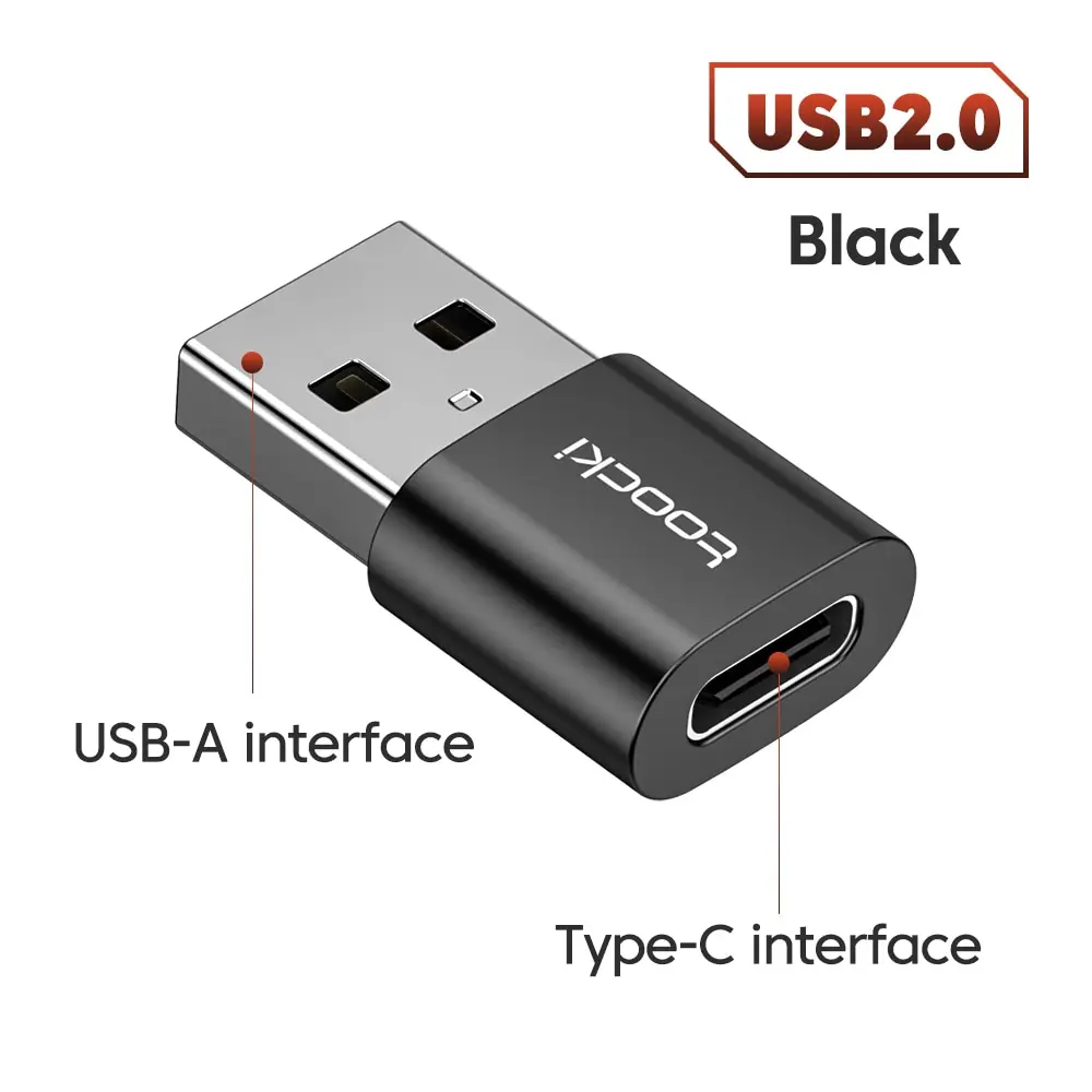 C to USB Black
