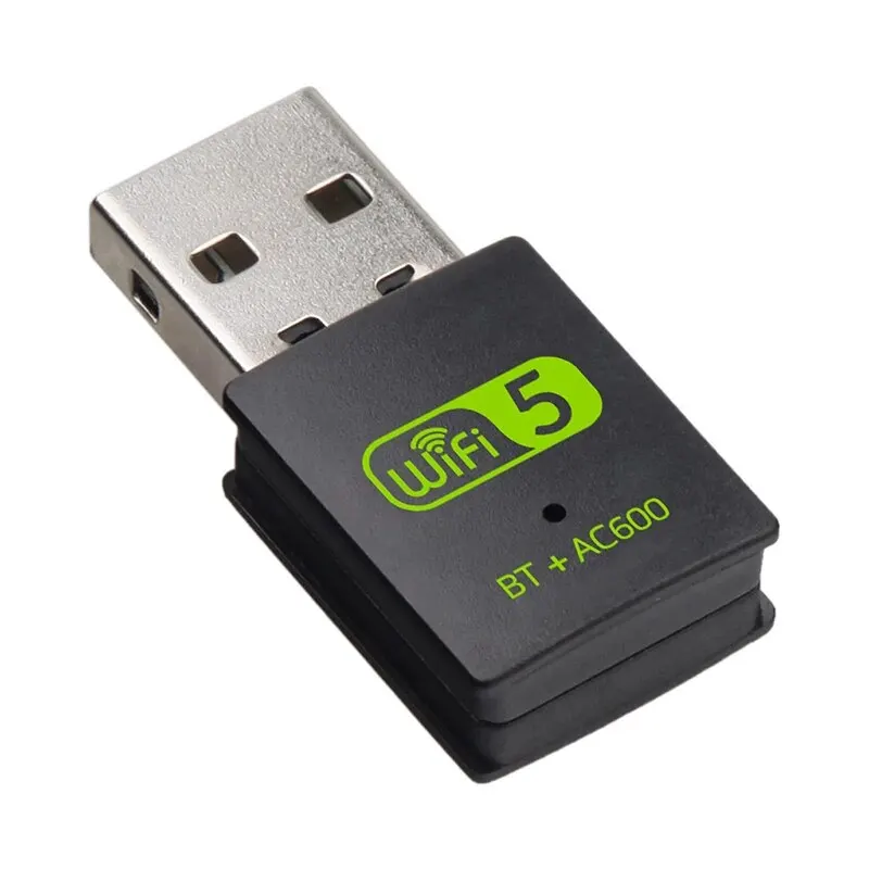 Unidad de tarjeta de red inalámbrica de doble banda de 600M, receptor de ordenador de alta velocidad 5G gratuito, Usb Bluetooth5.0 Wifi 2 en 1 - imagen 2