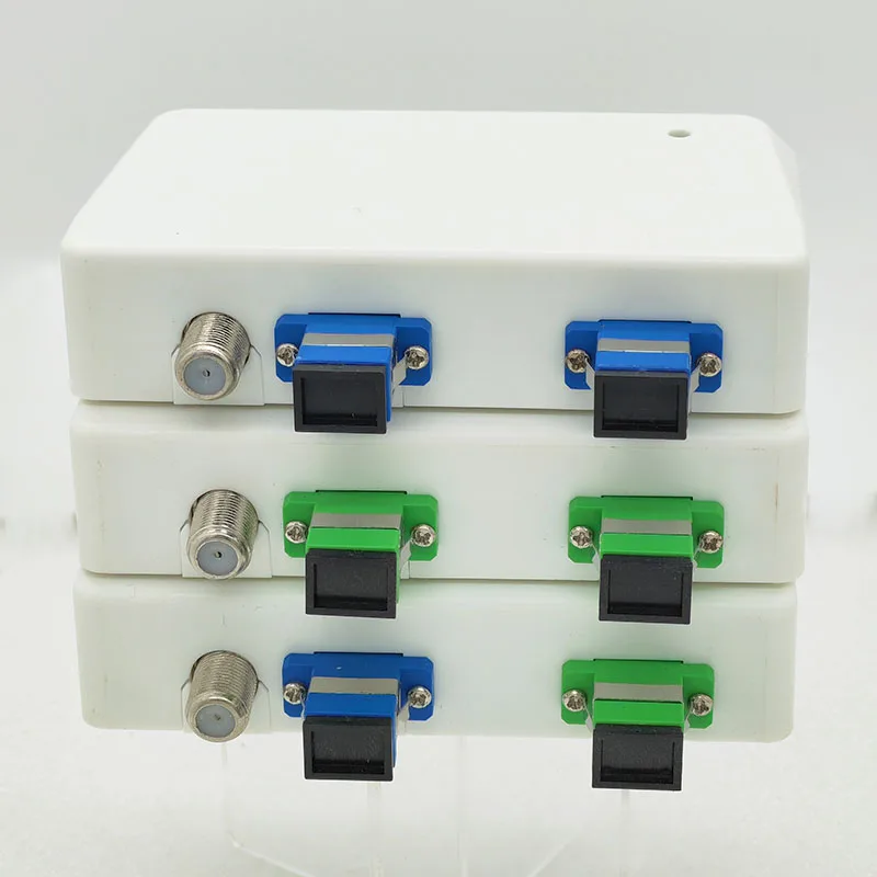 10 Uds FTTH CATV Mini nudo receptor óptico pasivo red transmisión integrada WDM longitud de onda División multiplexor al por mayor - imagen 2