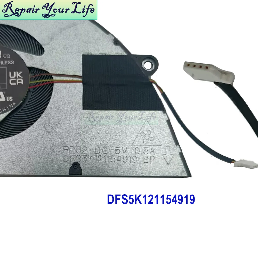 Ventilador de refrigeración de CPU para portátil Acer Aspire 5 A514-56M A515-48M A515-58M A517-58M ventiladores de radiador de procesador enfriador FPU2 DFS5K 121154919 - imagen 4
