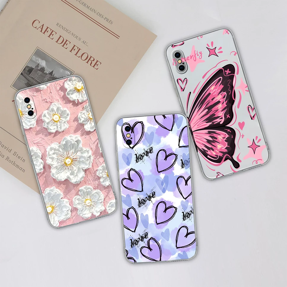 Para iPhone X XR XS Max Funda de teléfono encantador Panda dibujos animados transparente suave delgada TPU Funda de silicona para iPhoneX XSMax Funda de parachoques - imagen 5
