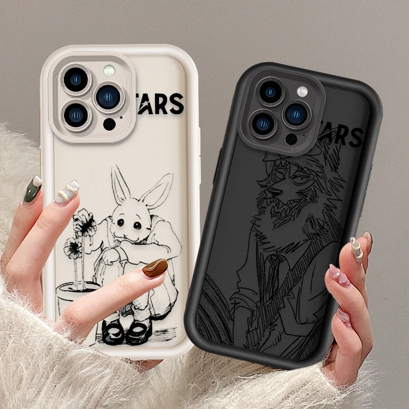 Anime Beastars Legoshi para Apple iPhone 15 14 13 12 11 XS XR X 8 7 Pro Max Plus cubierta de la caja del teléfono de la escalera del ojo suave - imagen 3
