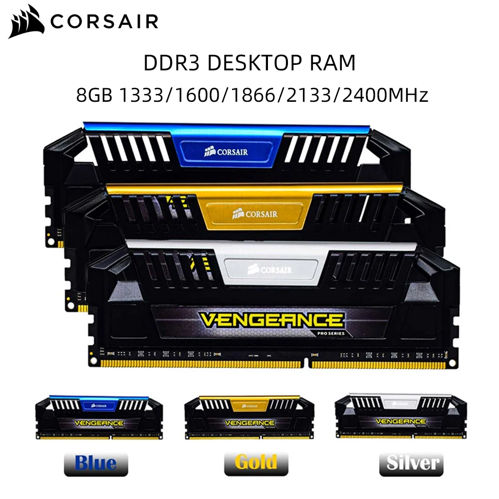 CORSAIR Vengeance LPX DDR3 memoria RAM de escritorio 240Pin DIMM 1,5 V memoria de doble canal 8GB 2133MHz 1866MHz 1600MHz 1333MHz escritorio - imagen 3