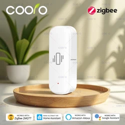 Sensor de vibración Zigbee con alarma y compatibilidad Zigbee2MQTT