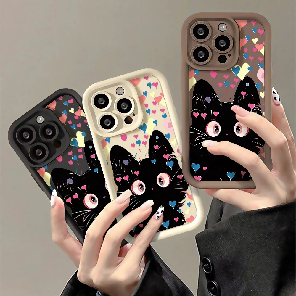 Funda de teléfono de silicona líquida para iPhone, 11, 13, 15 Pro Max, 14 Plus, 12, XR, X, XS, 7, 8, SE, 2020, 13Pro Max, 15 Pro Max, Fundas de Color sólido - imagen 2