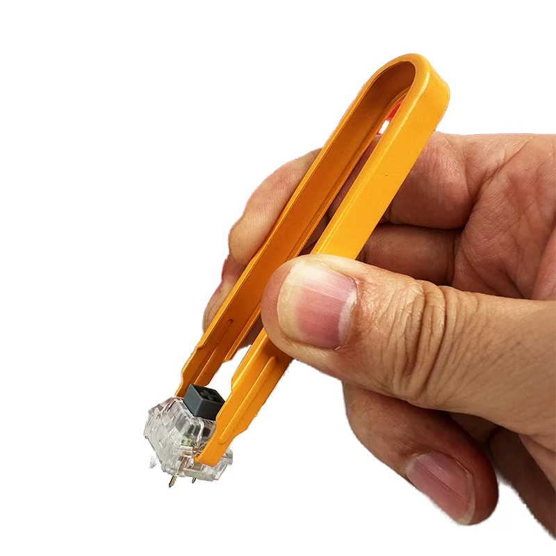 Extractor de teclas Universal de acero inoxidable, extractor de teclas pintado con aerosol colorido, Clip de Metal, eje extractor de llaves de teclado mecánico