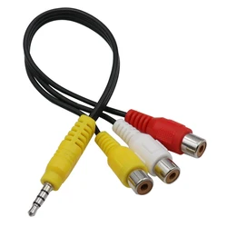 Cable Jack 3,5 mm Macho a Triple RCA Hembra – Audio y Vídeo