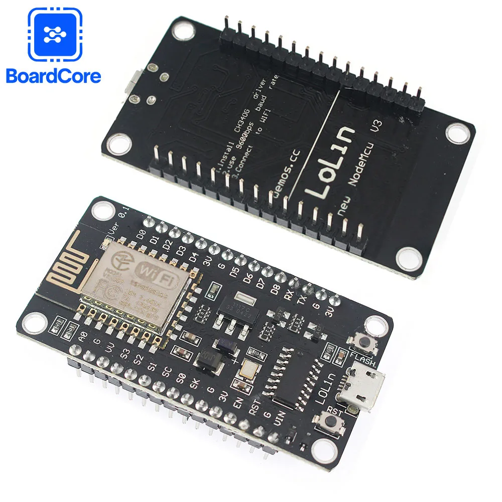 Módulo NodeMCU Lua V3 ESP8266, puerto Micro USB, módulo WiFi serie CH340, módulo de placa de desarrollo IoT para hogar inteligente DIY - imagen 5