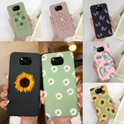 Xiaomi POCO X3/X3 Pro Funda Floral para Móvil con Corazones