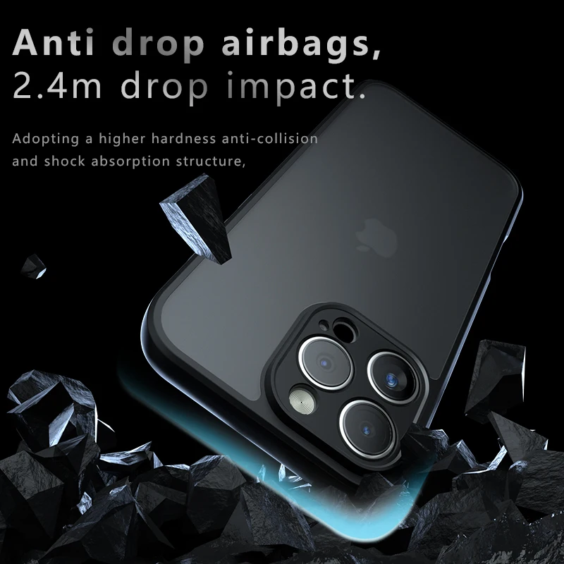 Funda esmerilada para iphone 16 Pro Max, carcasa dura mate a prueba de golpes, parachoques trasero para iphone 16 Pro Max - imagen 5