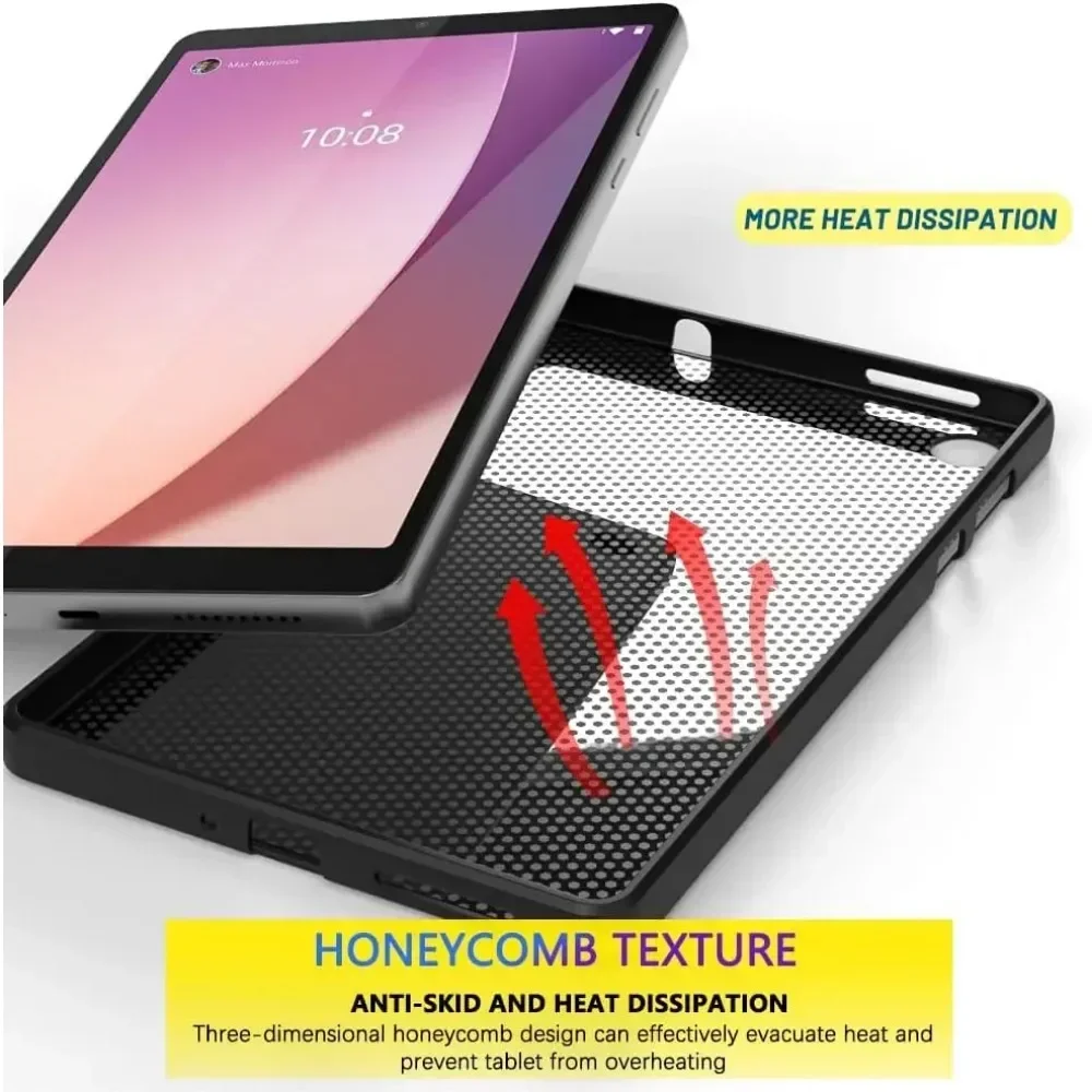 Para Lenovo Tab M10 3. a generación 10,1 funda TB-328FU TB-328XU 2022 carcasa protectora negra cubierta trasera p11 plus Pro J706F 11,2 10,6 - imagen 5