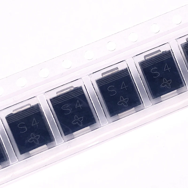 (100 uds) SS54 (marcado S4 SS54) SMC(DO-214AB) 5A/40V diodo Schottky