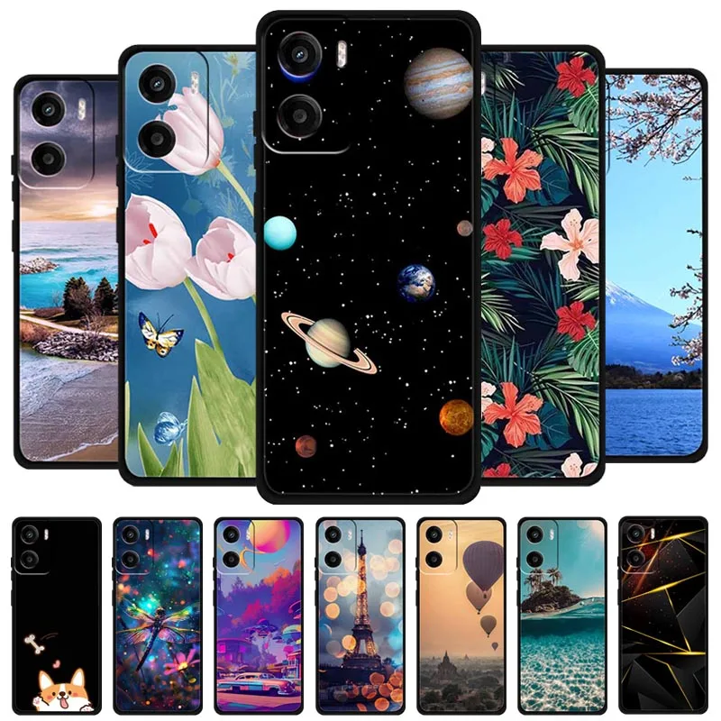 Para Motorola Moto G06 4G funda de silicona suave TPU fundas de teléfono para MotoG06 4G Sunrise paisaje protección Capa parachoques 6,88"