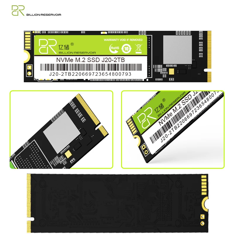 BR SSD 512GB 1TB NVMe M2 PCIe3 * 4 SSD Unidad de estado sólido M.2 2280 Disco duro Disco de estado sólido interno para computadora portátil de escritorio - imagen 5
