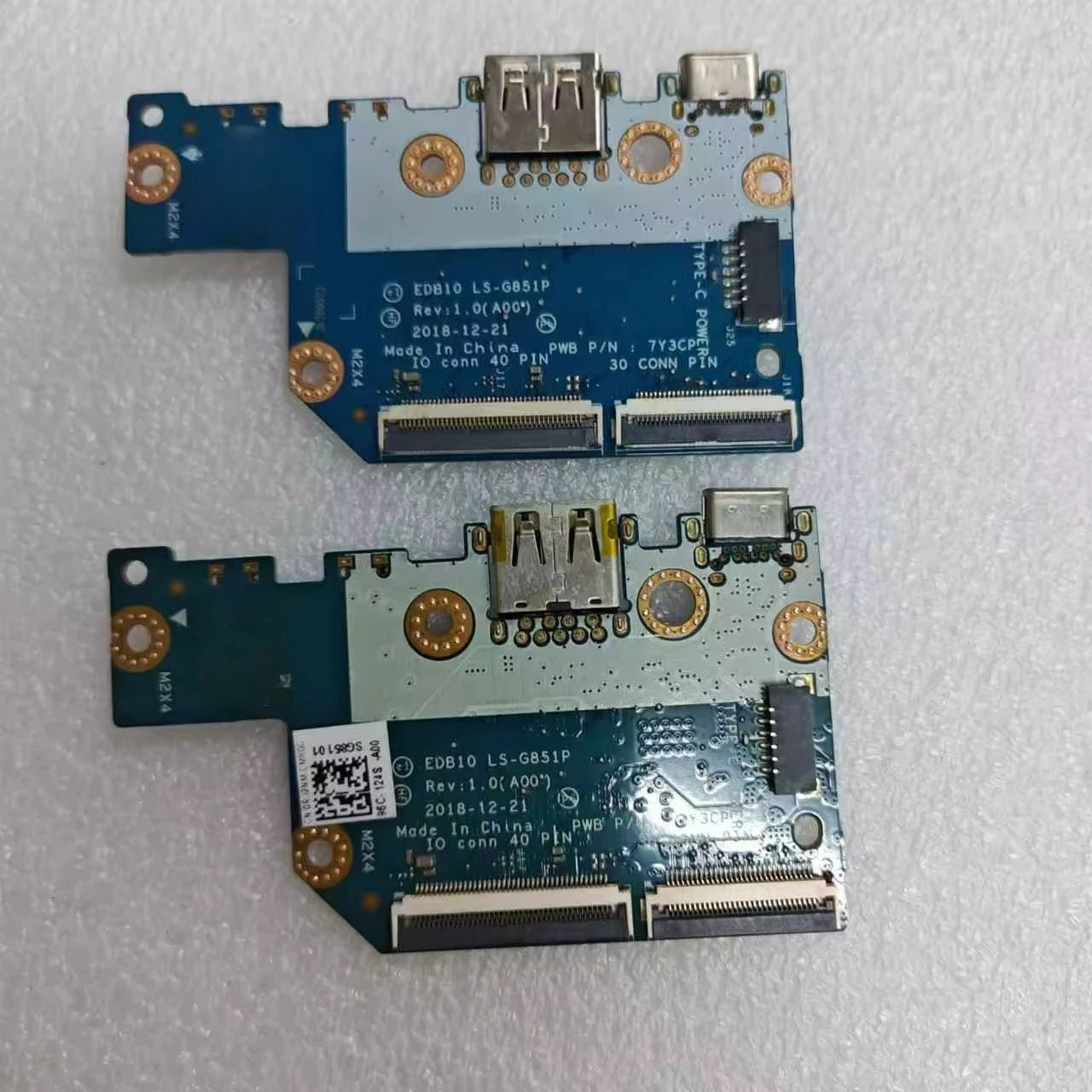 Para Dell Chromebook 3100 portátil reemplazar placa USB G61M2 RJ2NM LS-G851P 100% completamente probado - imagen 4