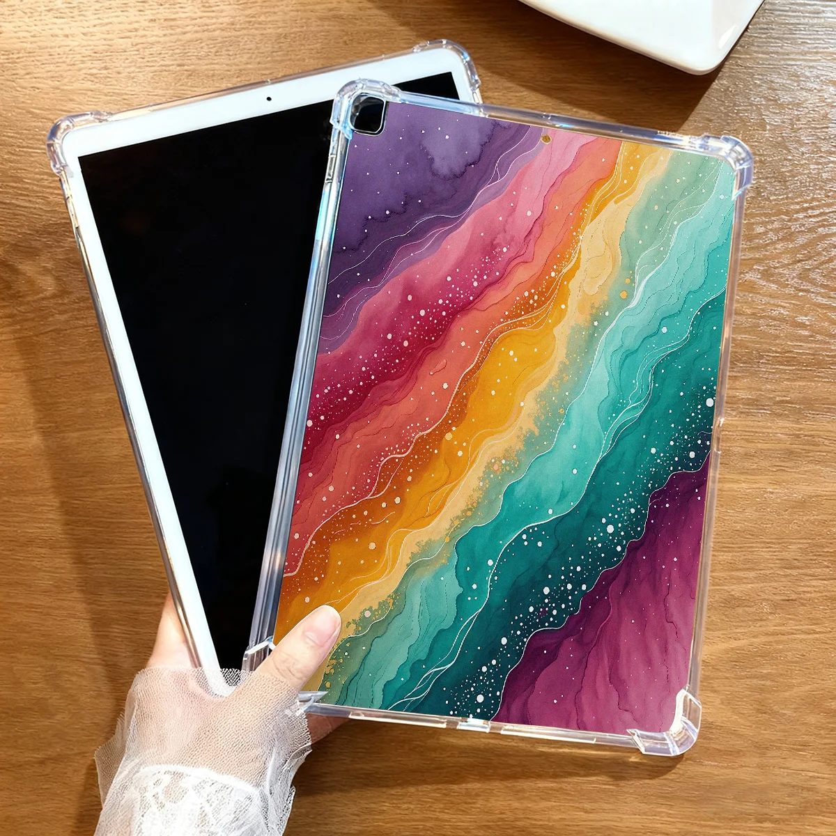 Funda de silicona para tableta iPad Pro 12,9 13 9,7 10,5 11' A16 10. a generación 11 10 9 8 7 Air 13 Mini 6 5 4 3 2 1 - imagen 2
