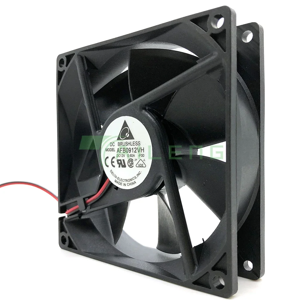 Nuevo AFB0912VH 9025 9cm 90mm ventilador de refrigeración con doble rodamiento de bolas 12V 0.60A capacidad de viento para Delta 90*90*25mm - imagen 3