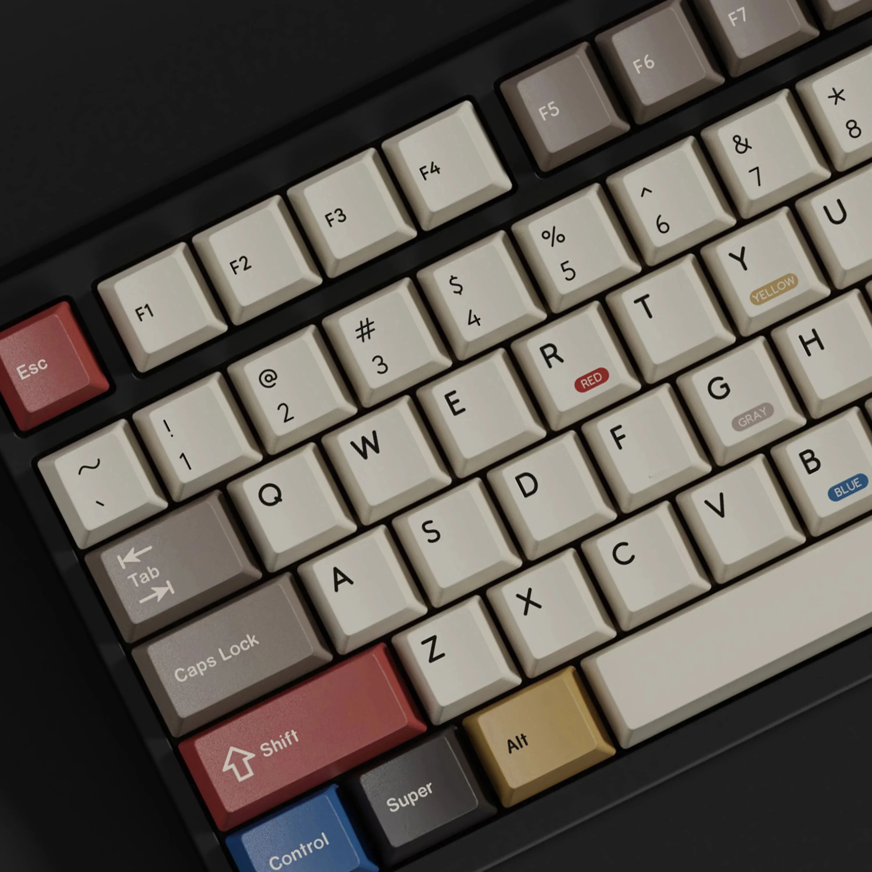 GMK-teclas de perfil de cereza Retro 159, Material Dye Sub PBT para interruptor mecánico, teclado, Barra espaciadora dividida, 100 teclas - imagen 3