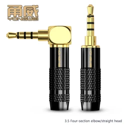 YONGWEI Cable Extensión Jack 3,5 mm 90° AUX Audio