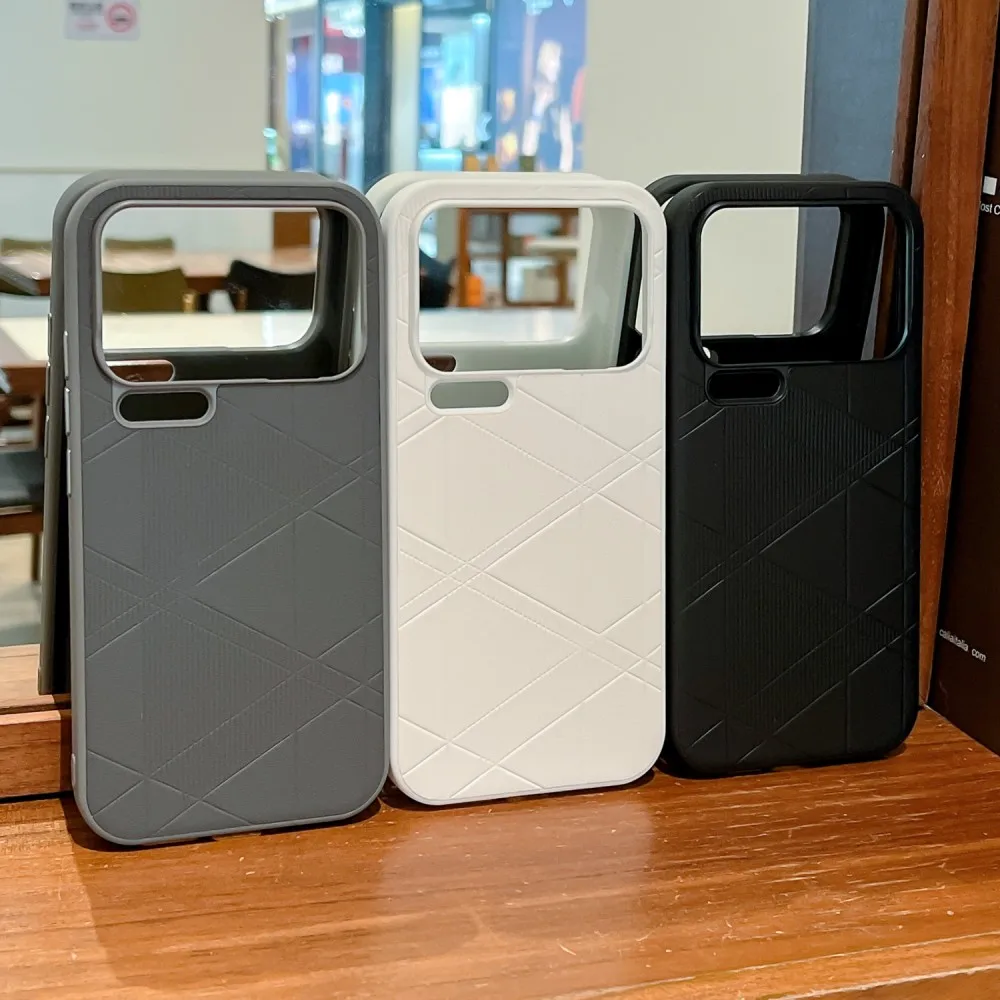 Para Xiaomi Mi 17 Pro funda dura de PC mate diamante comprobar funda protectora trasera para Xiaomi MI 17 17PRO Max carcasa de cobertura completa - imagen 2