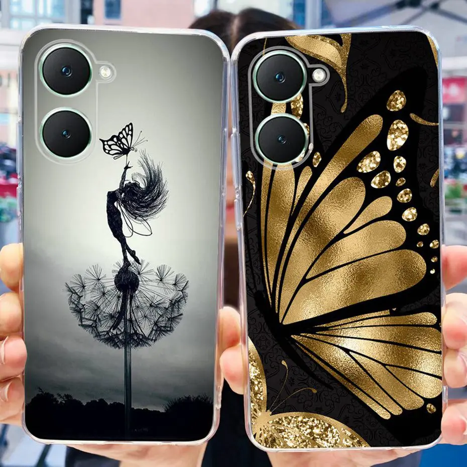 2024 nueva funda de teléfono de moda para Vivo Y03 Y18 Y18e funda trasera de silicona suave TPU para Vivo Y18 Y18E Y03 parachoques de teléfono - imagen 2