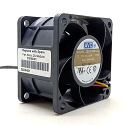 Ventilador AVC 6038 PWM 60mm 12V Alta Velocidad Doble Bola Servidor