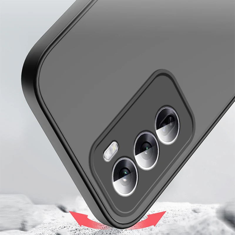 Funda de teléfono mate a prueba de golpes para OPPO Reno 12 Pro, funda protectora de marco suave translúcido para Reno12 Reno 12Pro - imagen 5