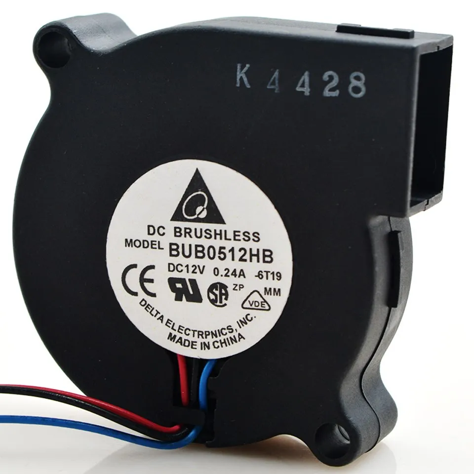 BUB0512HB-ventilador de doble rodamiento de bolas, ventilador de refrigeración 5015, ventilador centrífugo para Delta - imagen 3