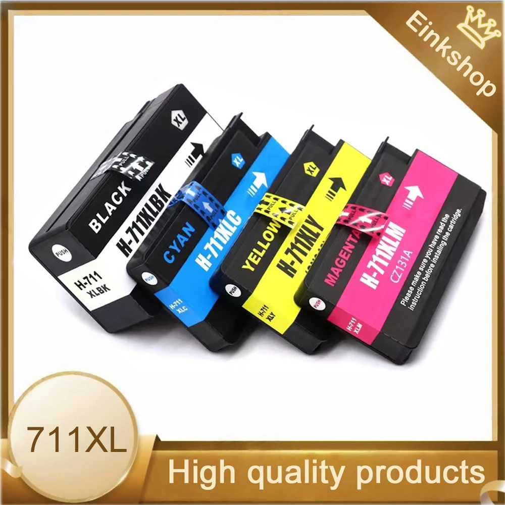 Para cartucho de tinta Compatible con HP 711 711XL para cartucho de tinta de repuesto HP711 para impresora de inyección de tinta HP DesignJet T120 T520