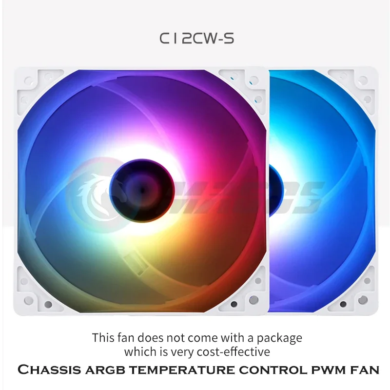 Ventilador con cubierta de PC Thermalright Argb120, ventilador de refrigeración PWM con Control de temperatura 12 cm TL-C12C C12C-S C12CW-S - imagen 4