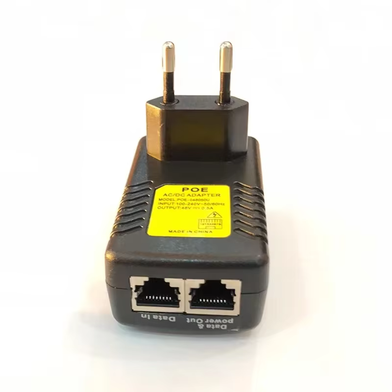 Fuente de alimentación POE AC DC 12V 24V 48V 0.5A 1A Adaptador de corriente del inyector POE Teléfono con cámara IP Ethernet - imagen 2