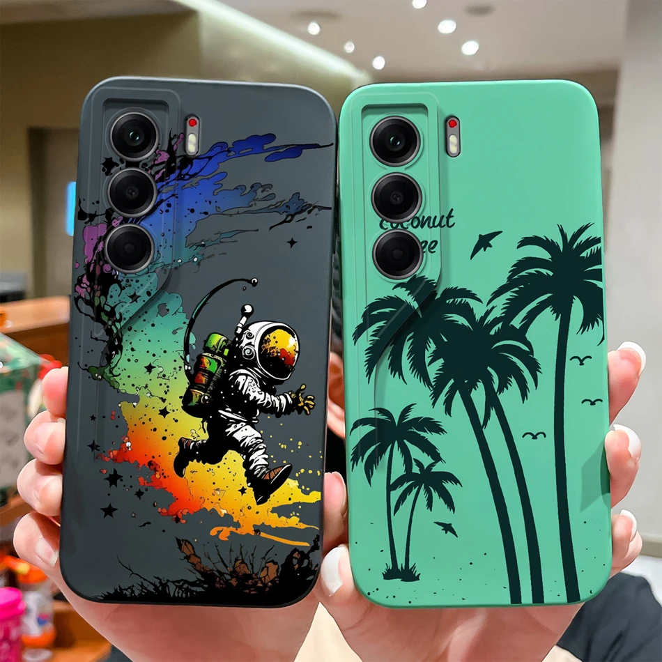 Para Tecno Camon 40 Pro Funda de teléfono animales lindos cubierta trasera suave carcasa de teléfono de silicona líquida para Camon40 Pro 4G 5G Funda anticaída - imagen 4