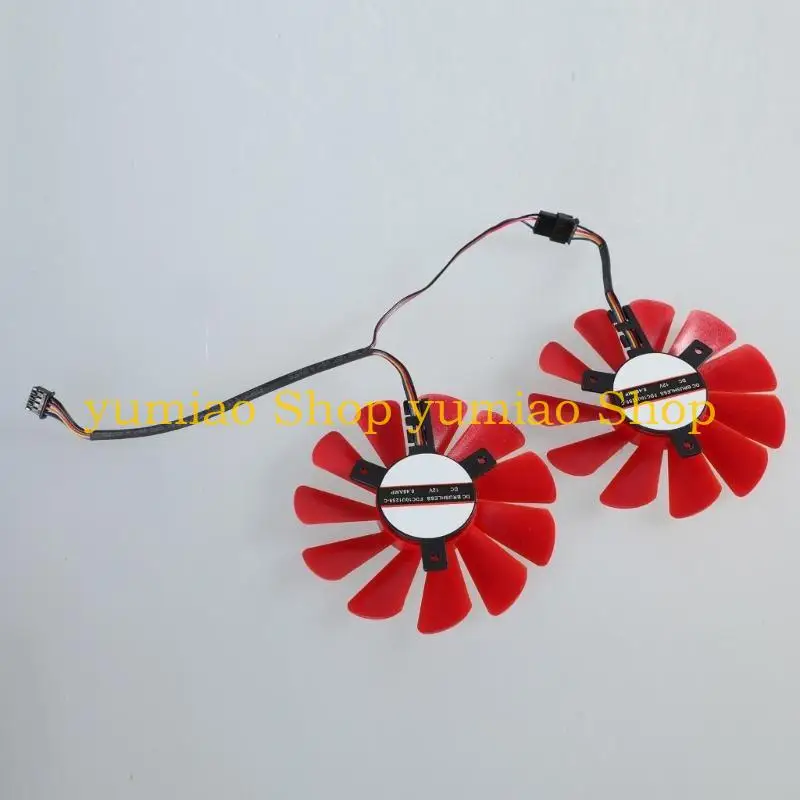 587B 2pcs Ventilador enfriamiento 120cfm para estuche computadora y disipación calor eficiente GPU - imagen 4