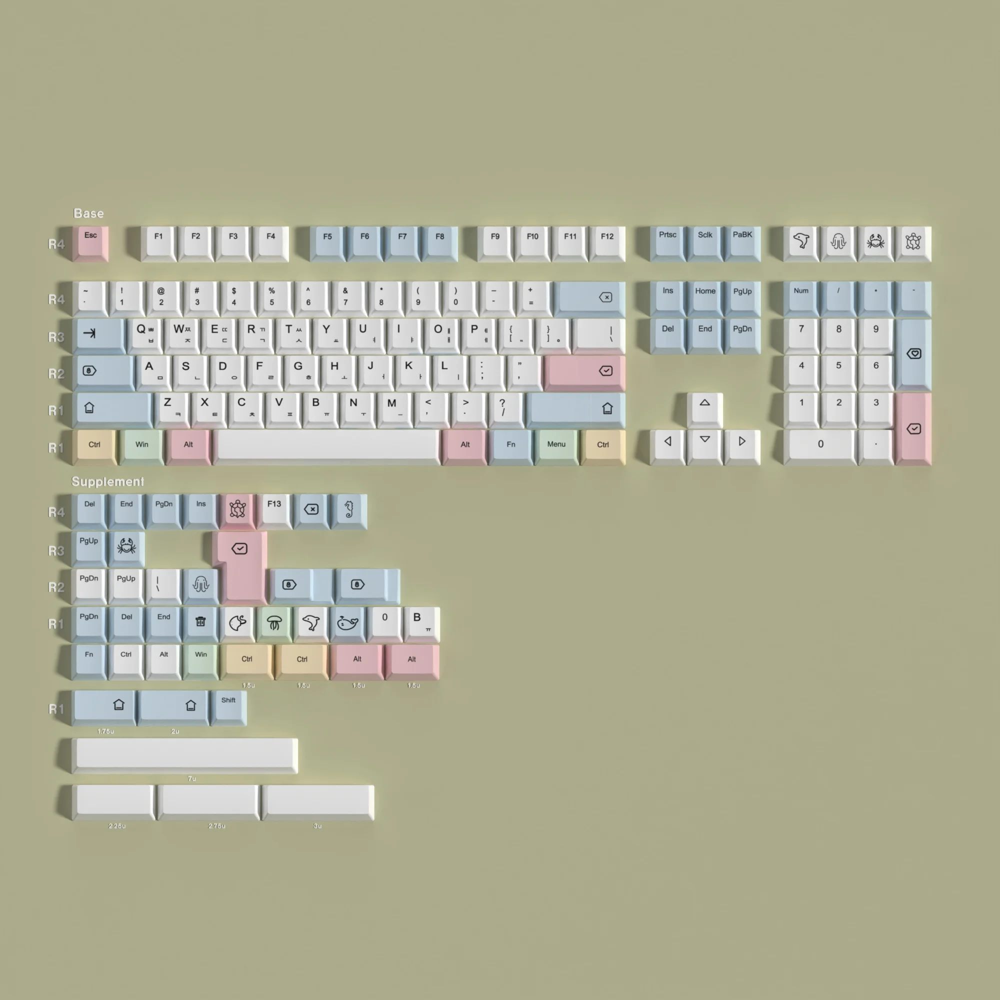 Teclas Cherry PBT coreano inglés para juegos Teclado mecánico DrunkDeer A75 Wooting teclado magnético Rainy75 Dye Sub Keycaps - imagen 2